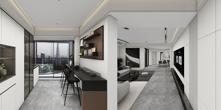 雅美家居全屋定制-明珠广场1-1701-装修设计方案