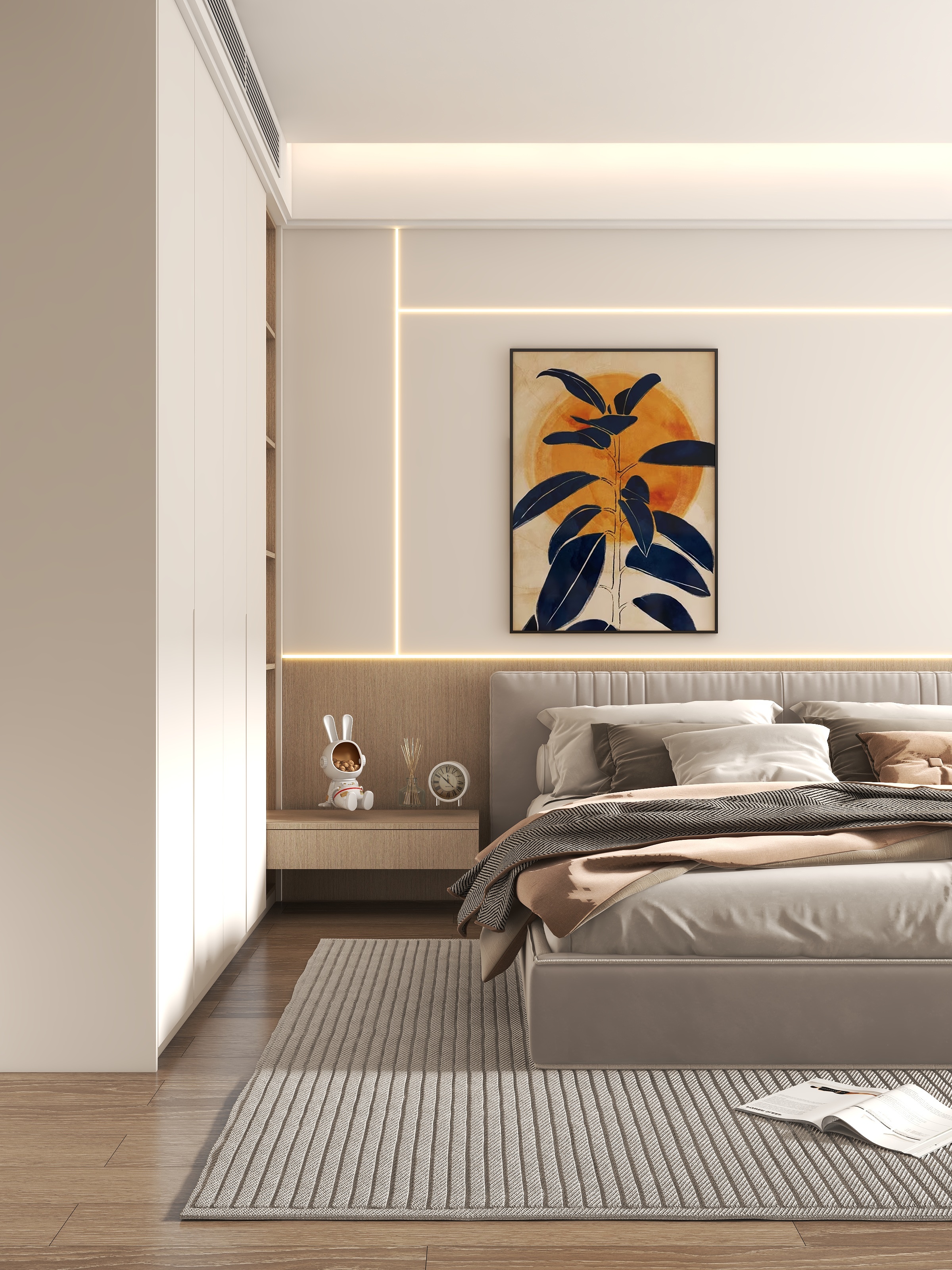 全国设计的设计师-现代极简卧室-装修设计方案