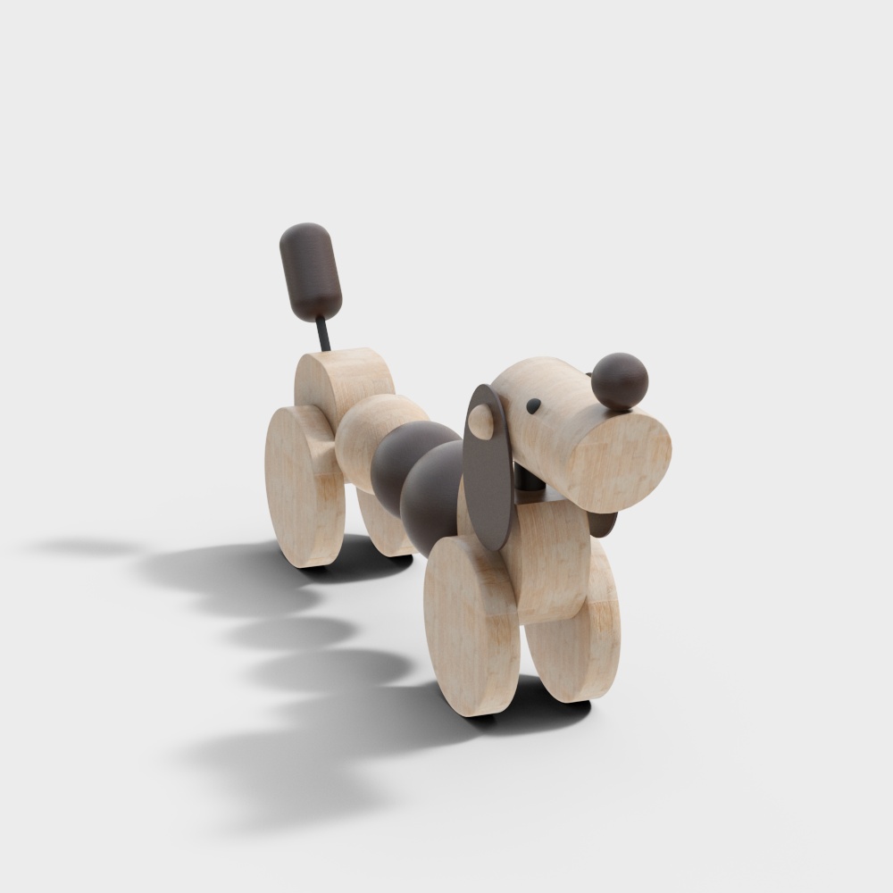 儿童积木玩具车3D模型