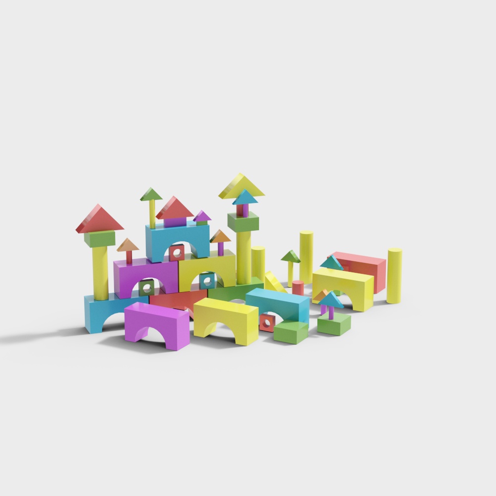 幼儿园玩具3D模型