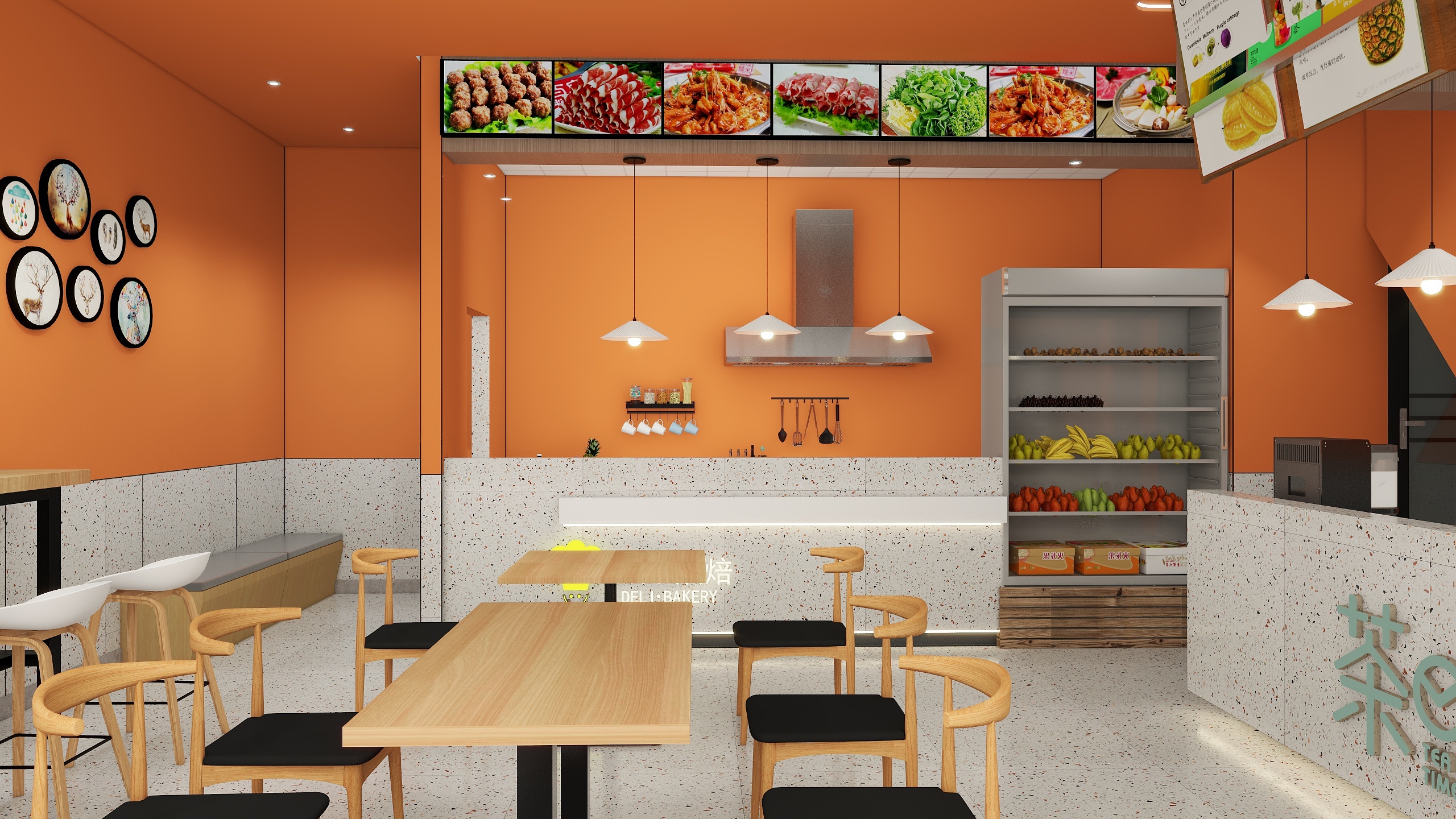 空间设计SJ-奶茶店-装修设计方案