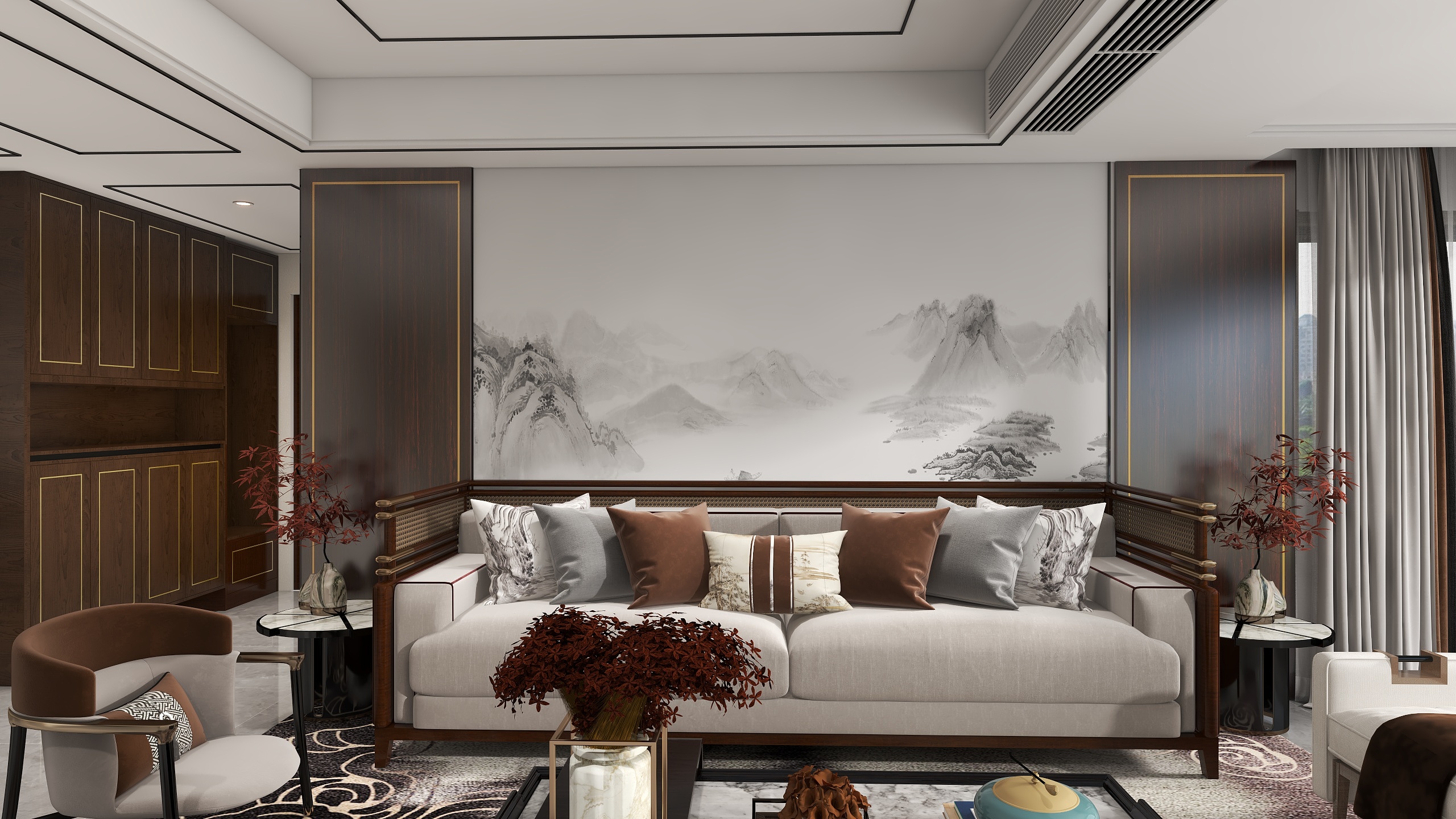 陈杰-叙州世纪城新中式145㎡5室-装修设计方案