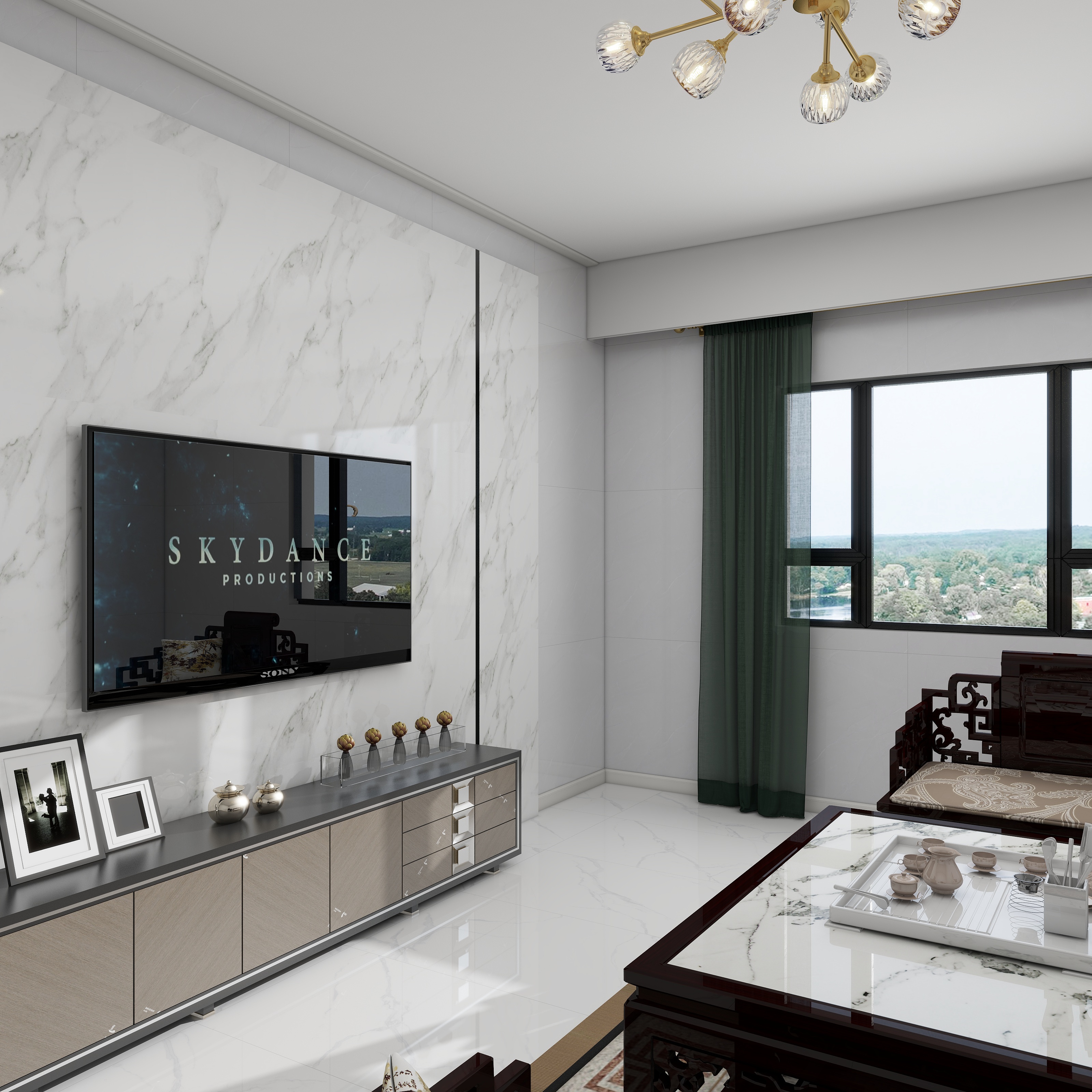 朱玉辉-亚布力青云小镇255㎡4室1厅2卫1厨装修效果图