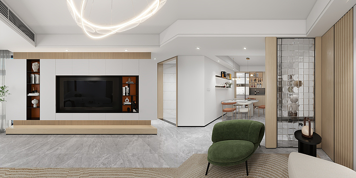 图唯空间-朱权-A3华青台-现代风格-装修设计方案