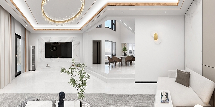 紫夜星辰1-别墅一层-副本-装修设计方案