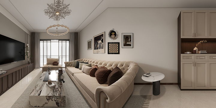 袁永均-恒大绿岛新城20号楼120.60m²-装修设计方案