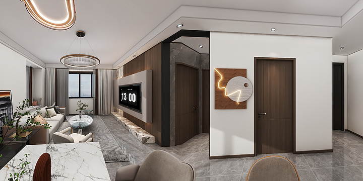 姜發财-北辰114意式轻奢3改-装修设计方案