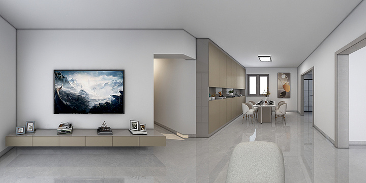 博诚装饰设计-腾龙一号B4-23-2_t3-效果图-装修设计方案