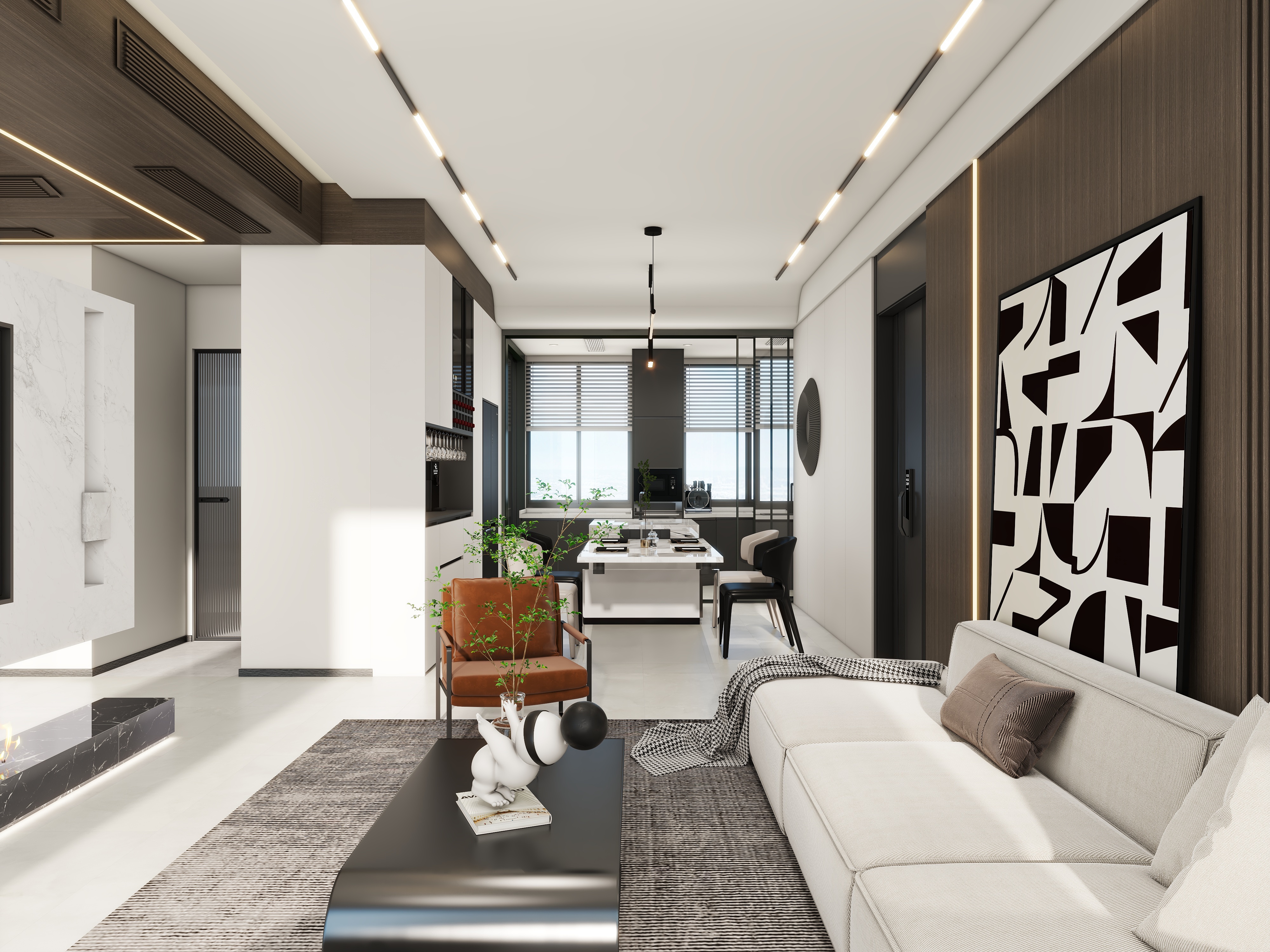 泸州德琅VhXd-小区房211㎡3室装修效果图