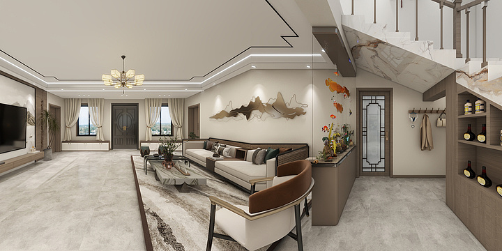 Xo烎oX-新中式-别墅-装修设计方案