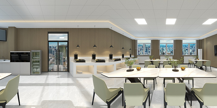 OUBANG-DESIGN-食堂-装修设计方案