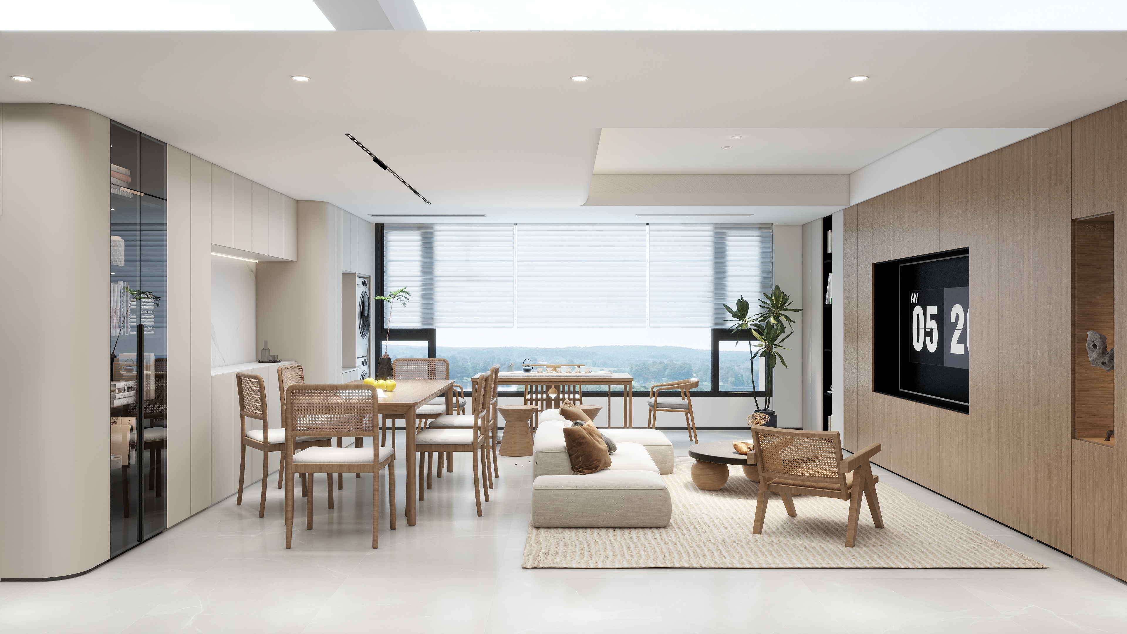 宗南空间设计-新中式117㎡1室装修效果图