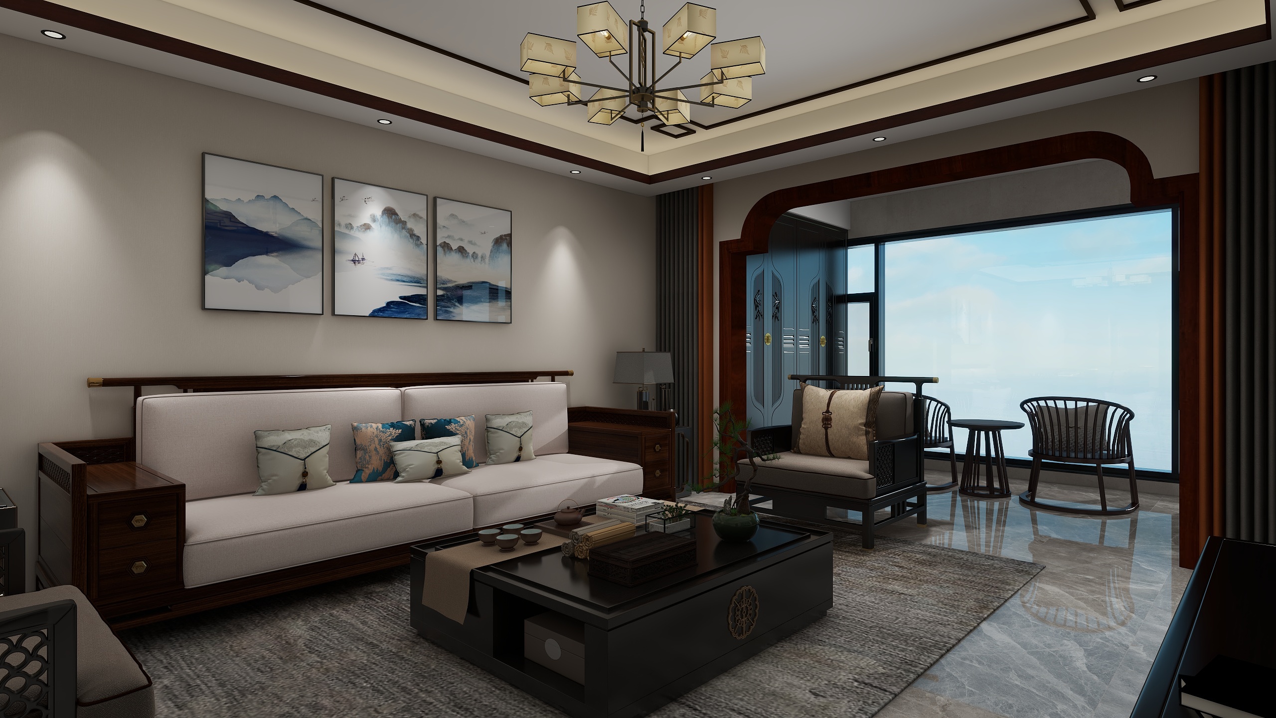 姚贤智999-进舟装饰-新城壹号五期装修效果图