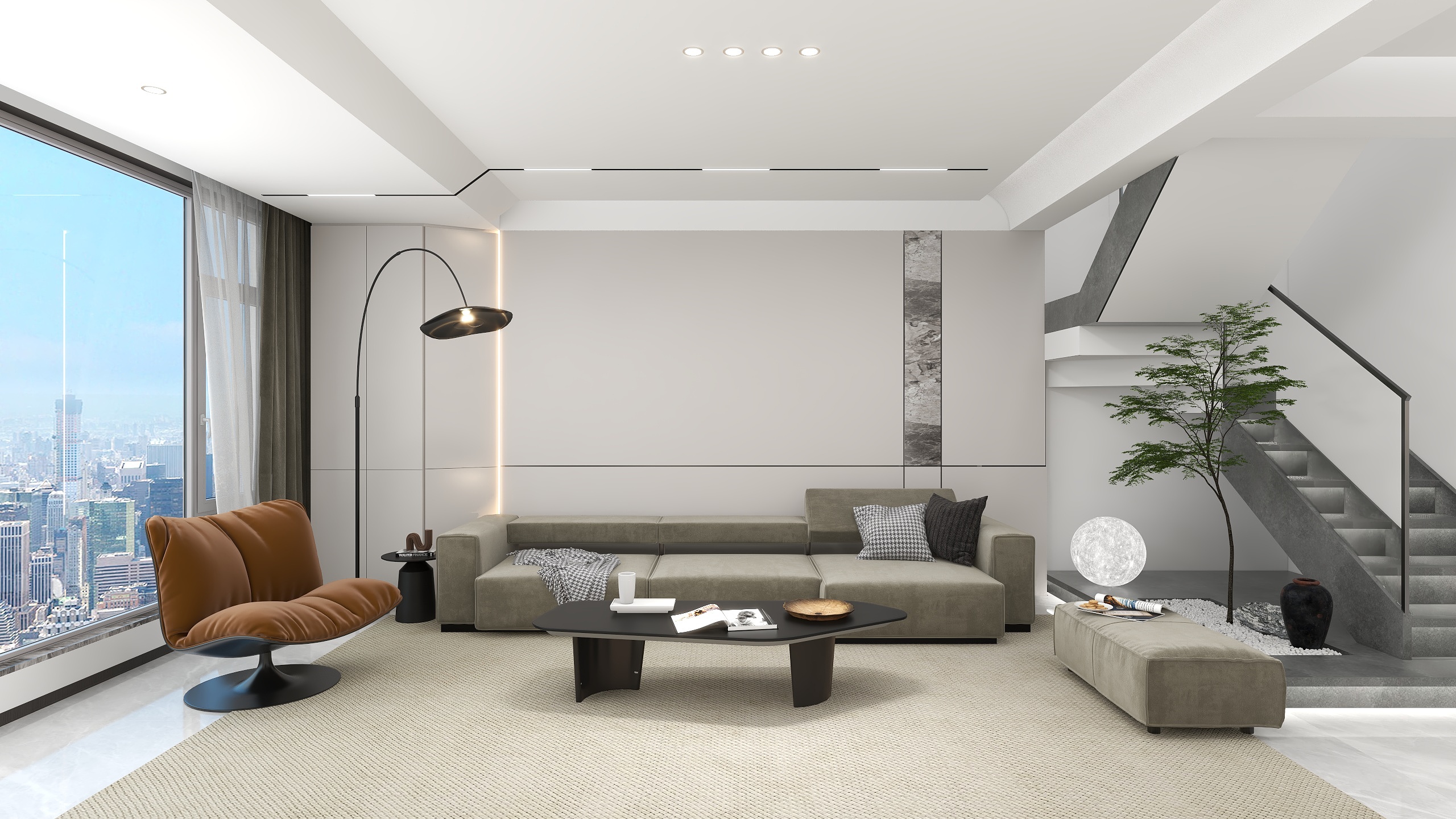 齐小北-东府大院|现代|200平叠拼-装修设计方案