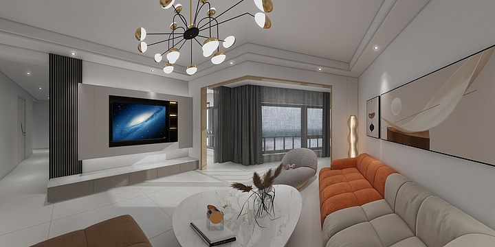 厚德载物*-公园道一号3-2601-装修设计方案