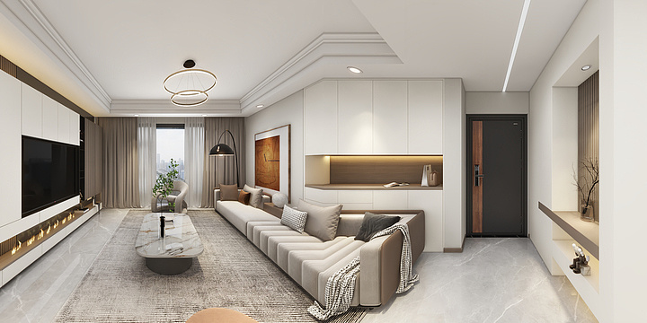 迁默装饰设计工作室-美的-万麓府-装修设计方案