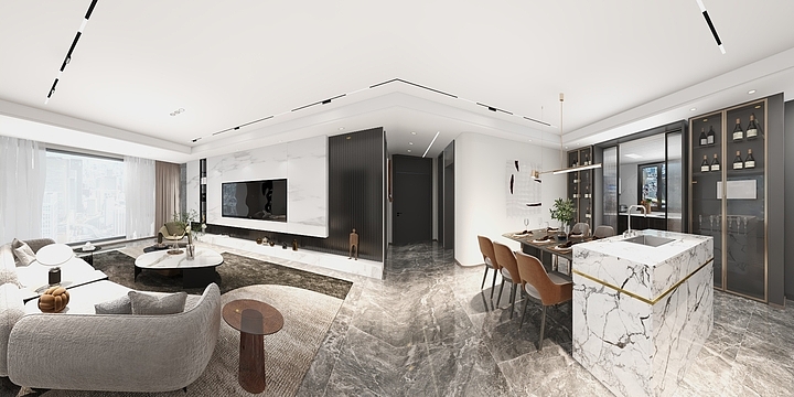 明睿装饰设计工作室-176大平层-装修设计方案