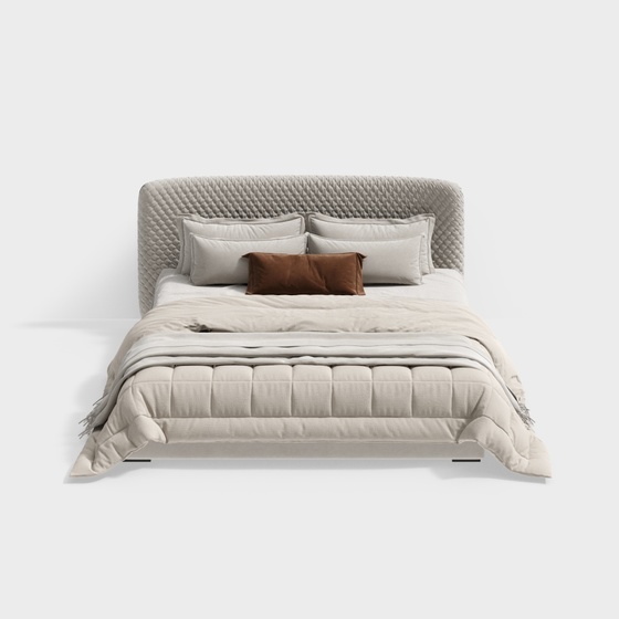 Cream style double bed