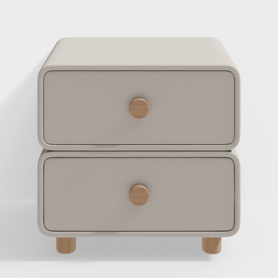 Cream style bedside table