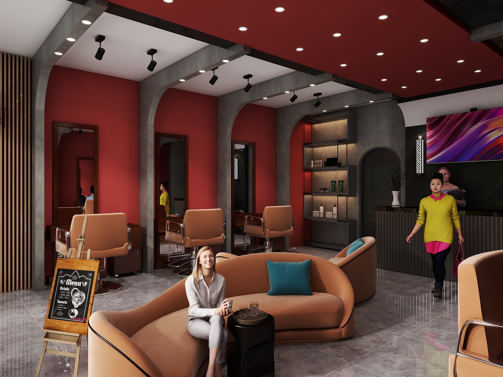 BaebelDesign-理发店-装修设计方案