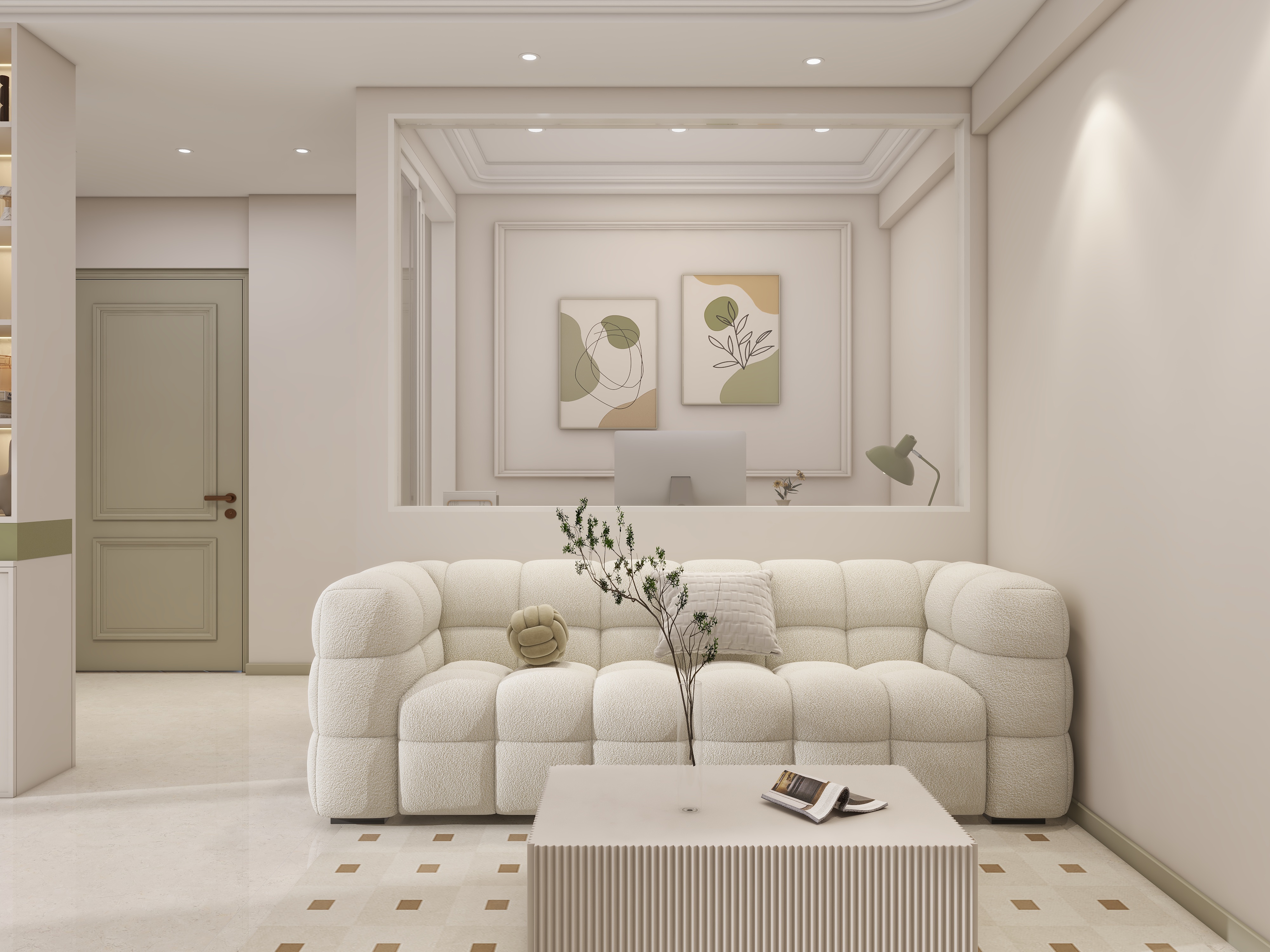 李佳洋-奶油轻奢风装修效果图