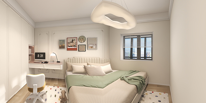 效果图表现师小马-120平3室-装修设计方案