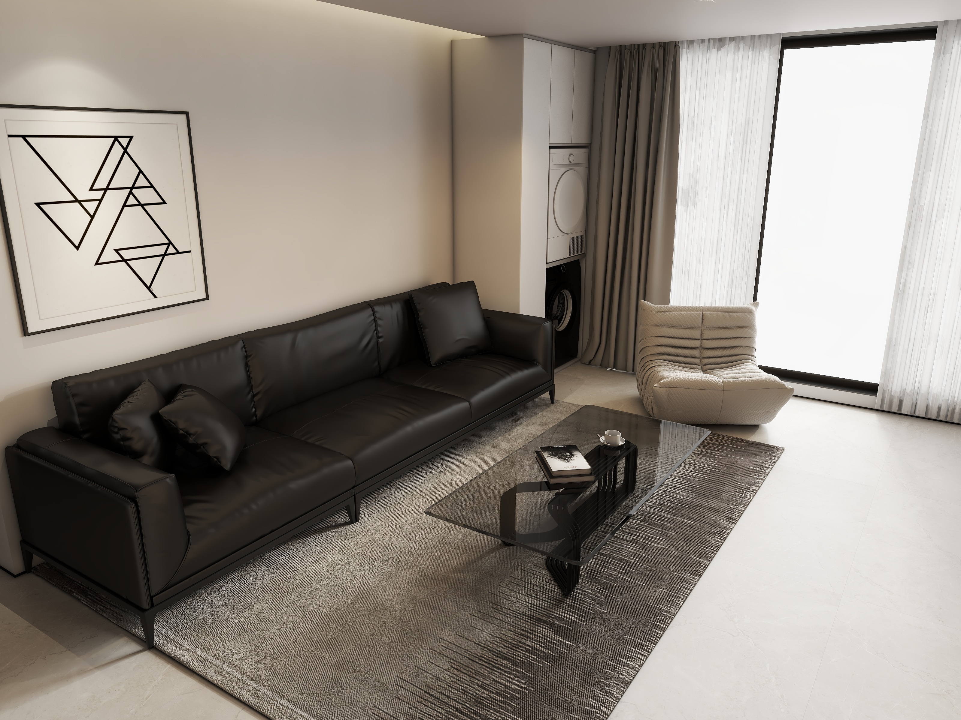 嘉之绘设计-现代黑白灰-装修设计方案