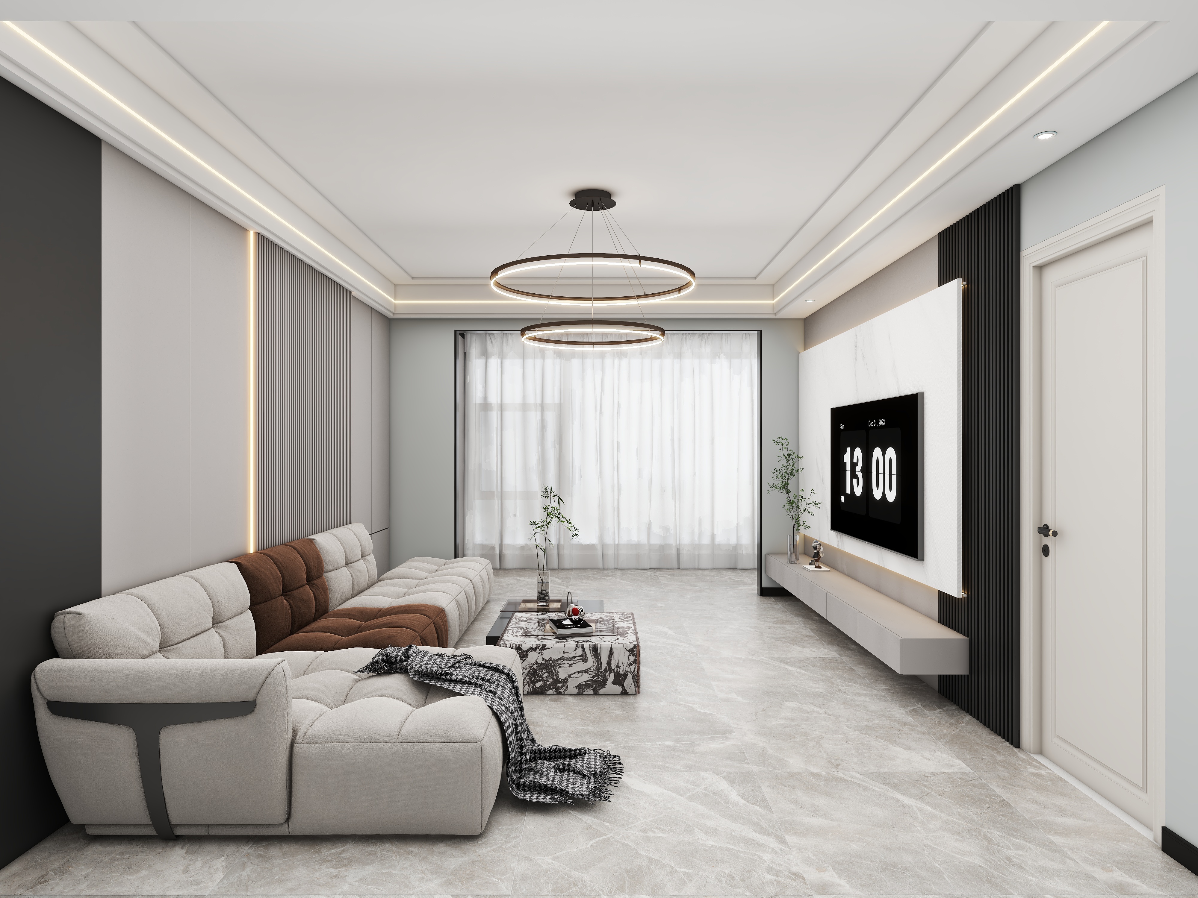 壹诺设计工作室-现代简约装修效果图