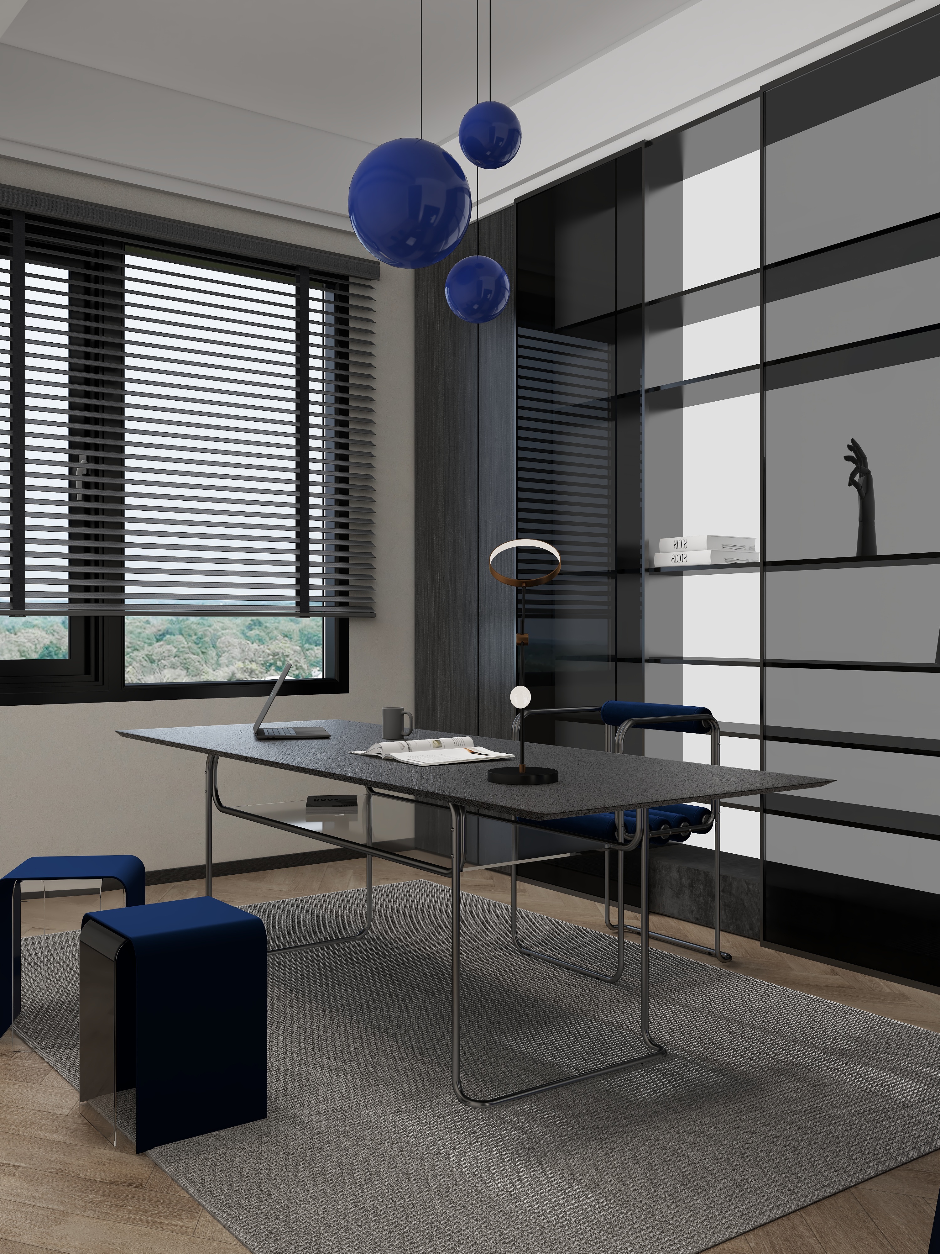 一个爱睡觉的懒虫-小区房142㎡2室装修效果图