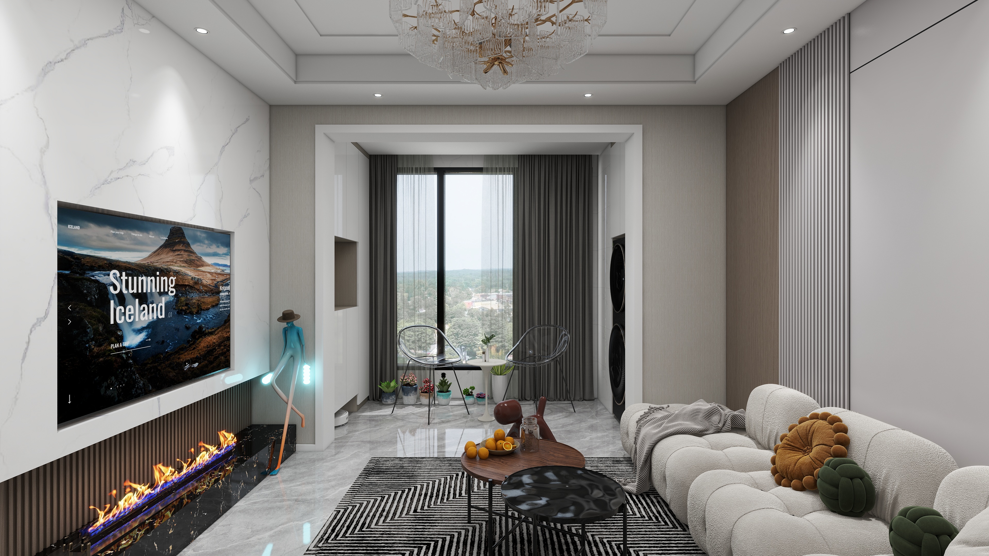 luoqiu-四季印象澜庭83㎡3室装修效果图