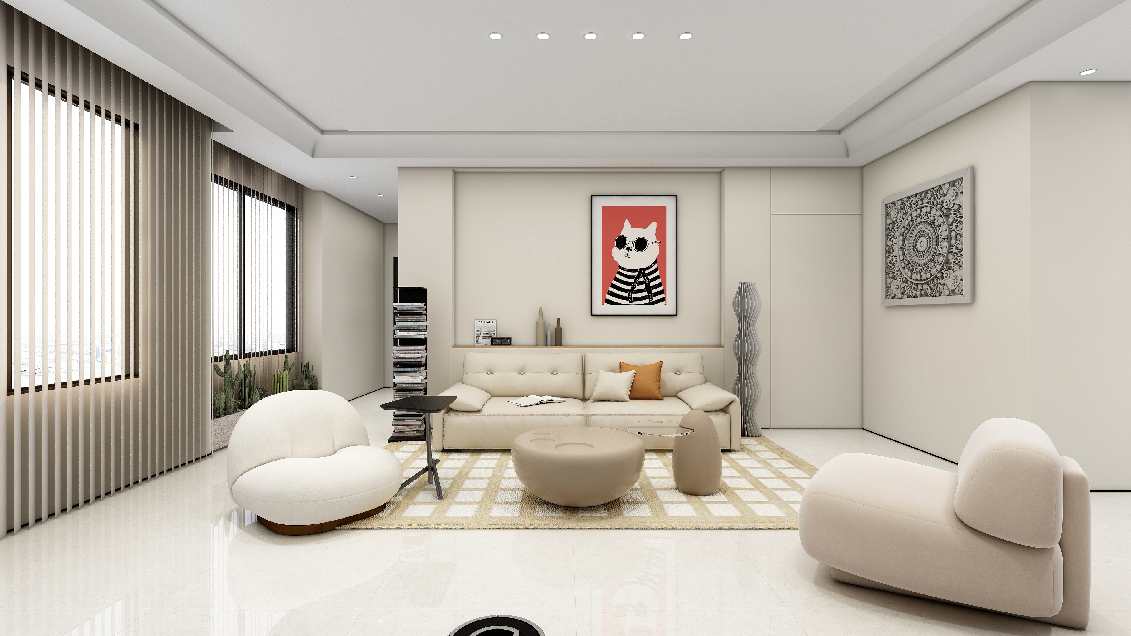 王峰-《距离》84㎡一室原木风设计装修效果图