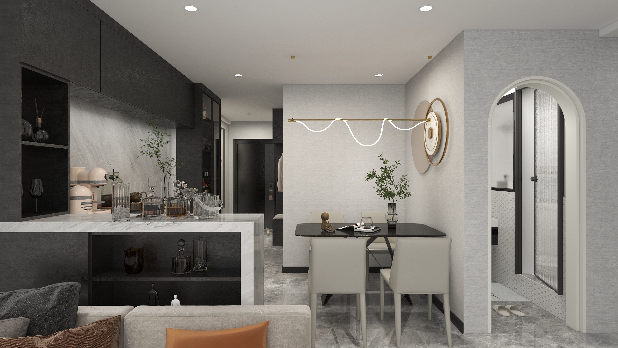 古董菇凉-中房蓝水湾-装修设计方案