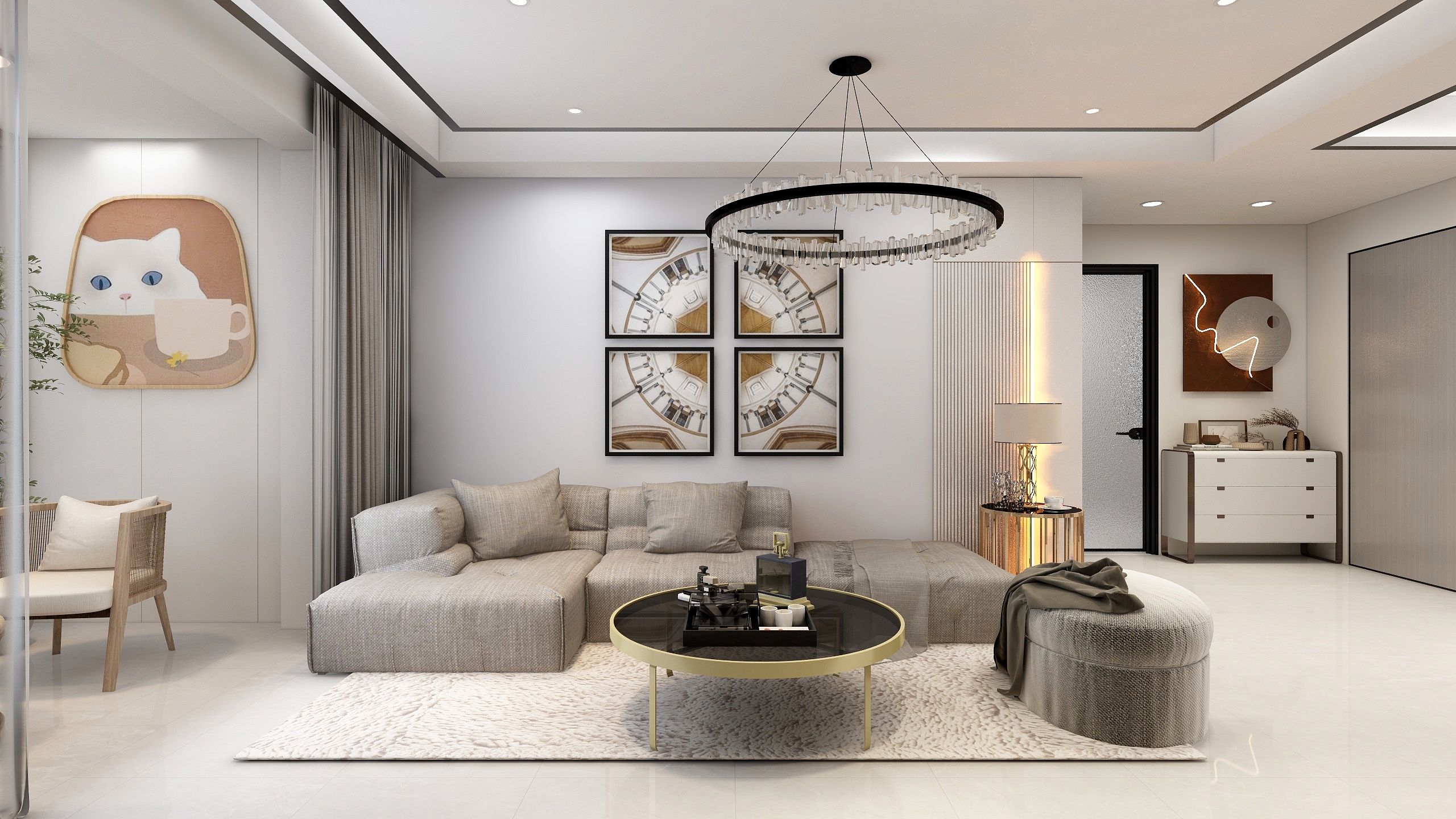 Lacia33-意式轻奢客厅-装修设计方案