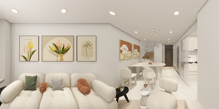 骑着蚂蚁搞设计-鸿翔芮丽4-407-装修设计方案