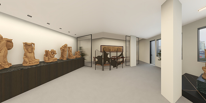 宜兴丁蜀-川埠艺术馆二层-装修设计方案