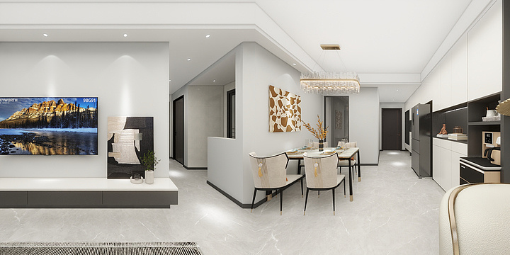 设计师黄勤领-书香云海 代女士-装修设计方案