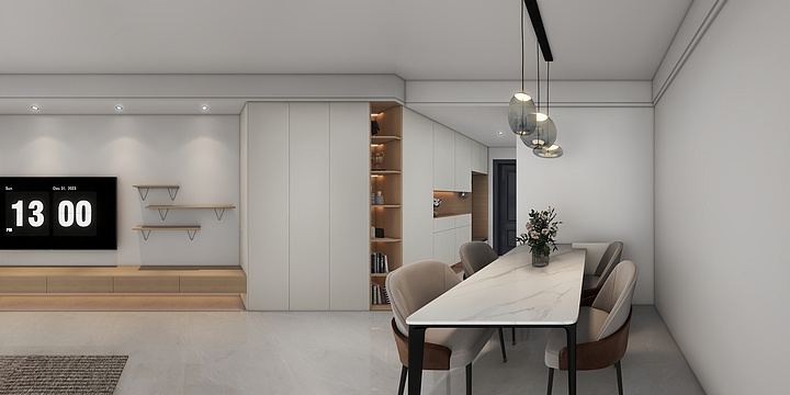 设计师杨阔-梦馨苑90L-装修设计方案