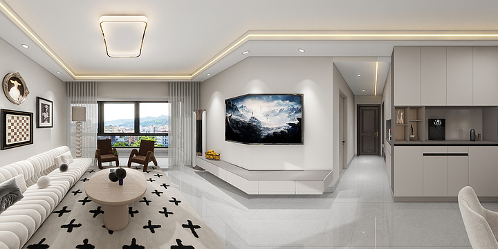 乔奕-现代天润城15-1703-装修设计方案