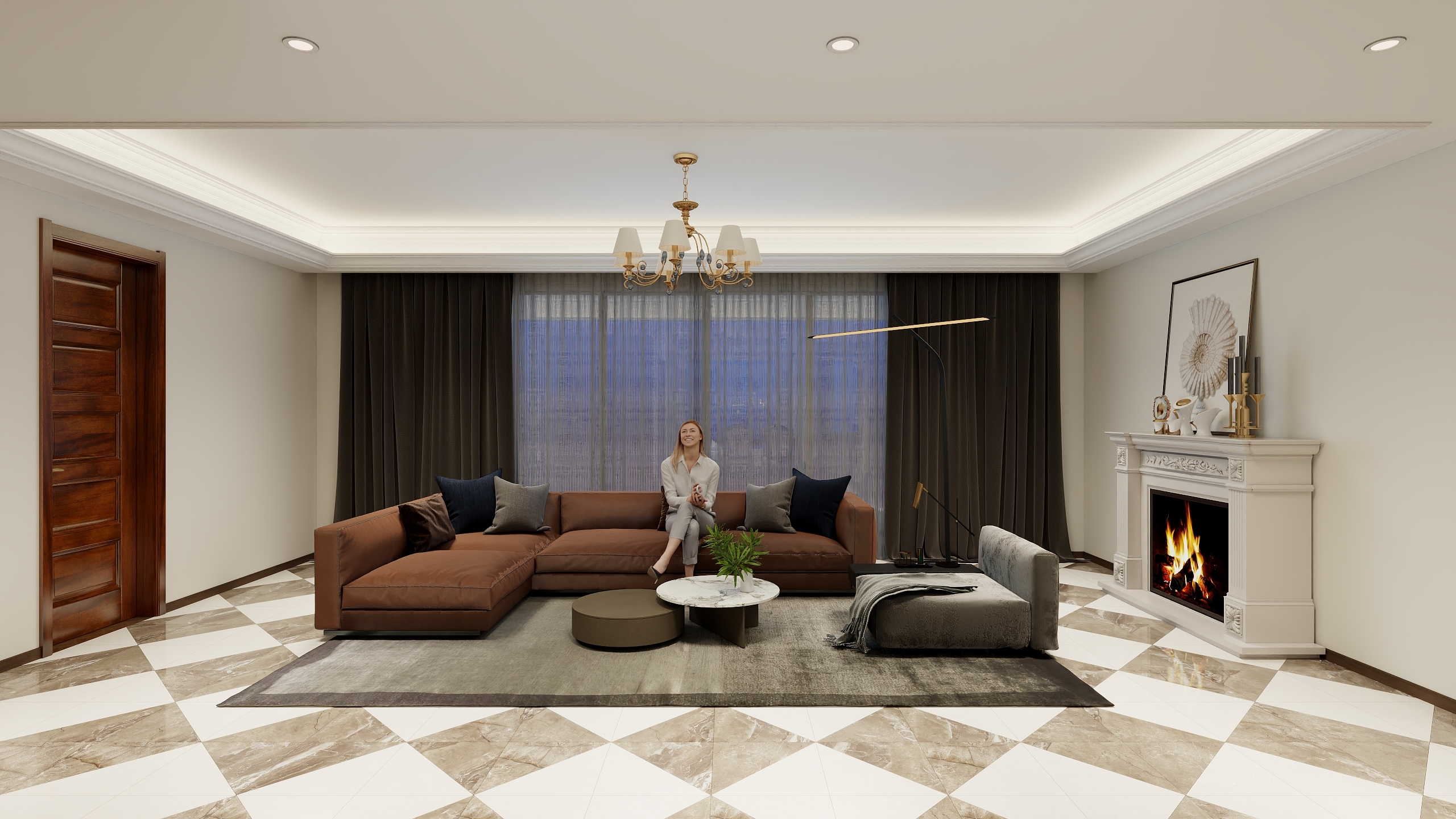 cxh138-0181-5075-125㎡3室（投稿）-装修设计方案