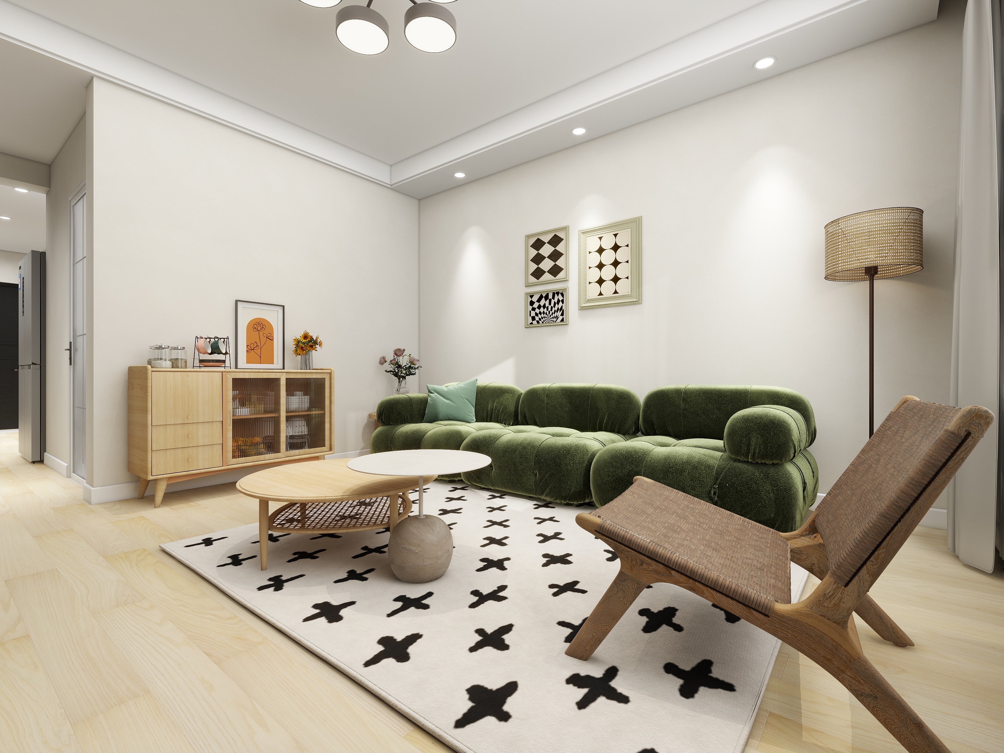 小鹿设计-红山绿茵 装修效果图