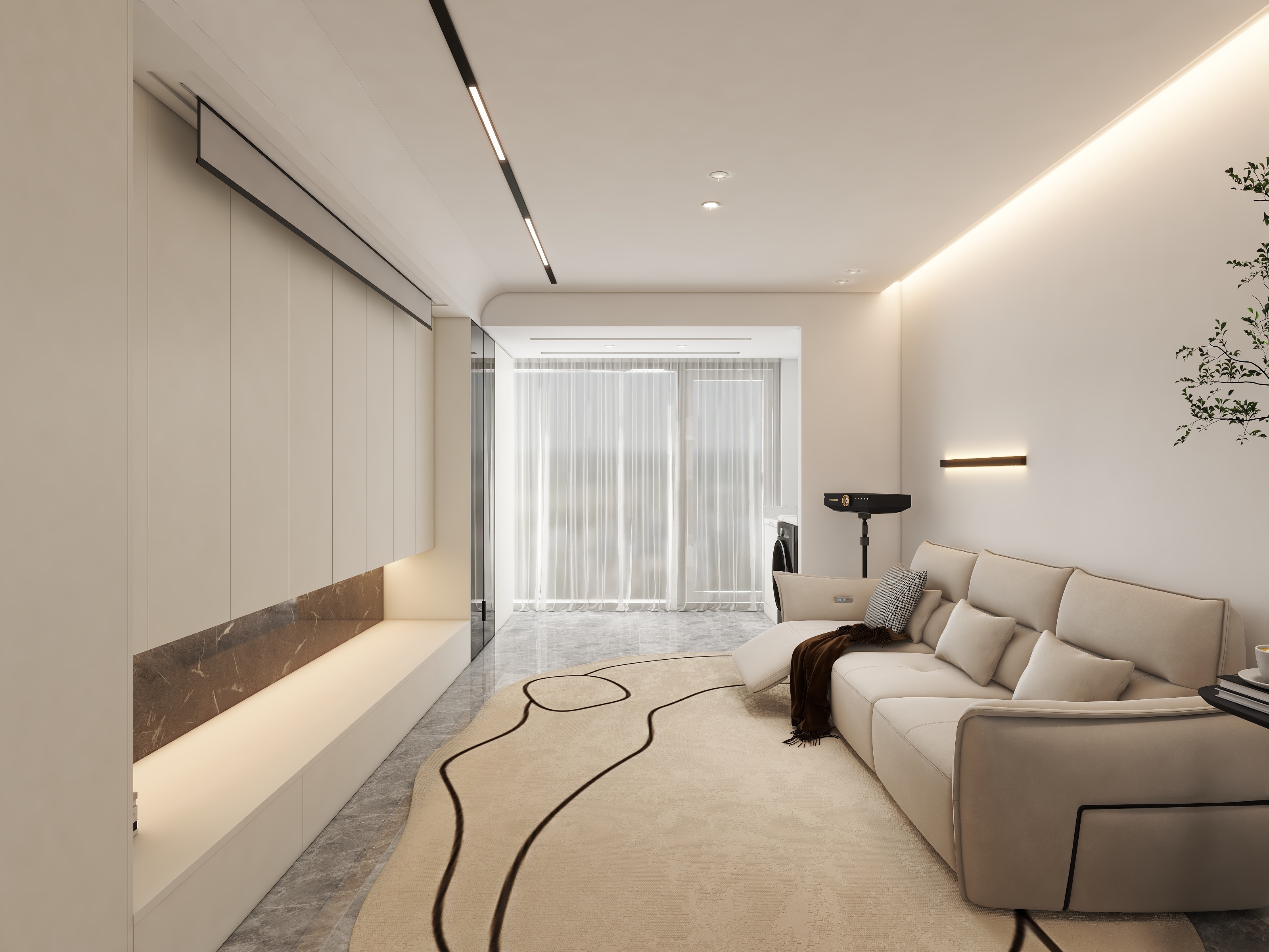 三七栗-德信海派公馆100㎡3室-装修设计方案