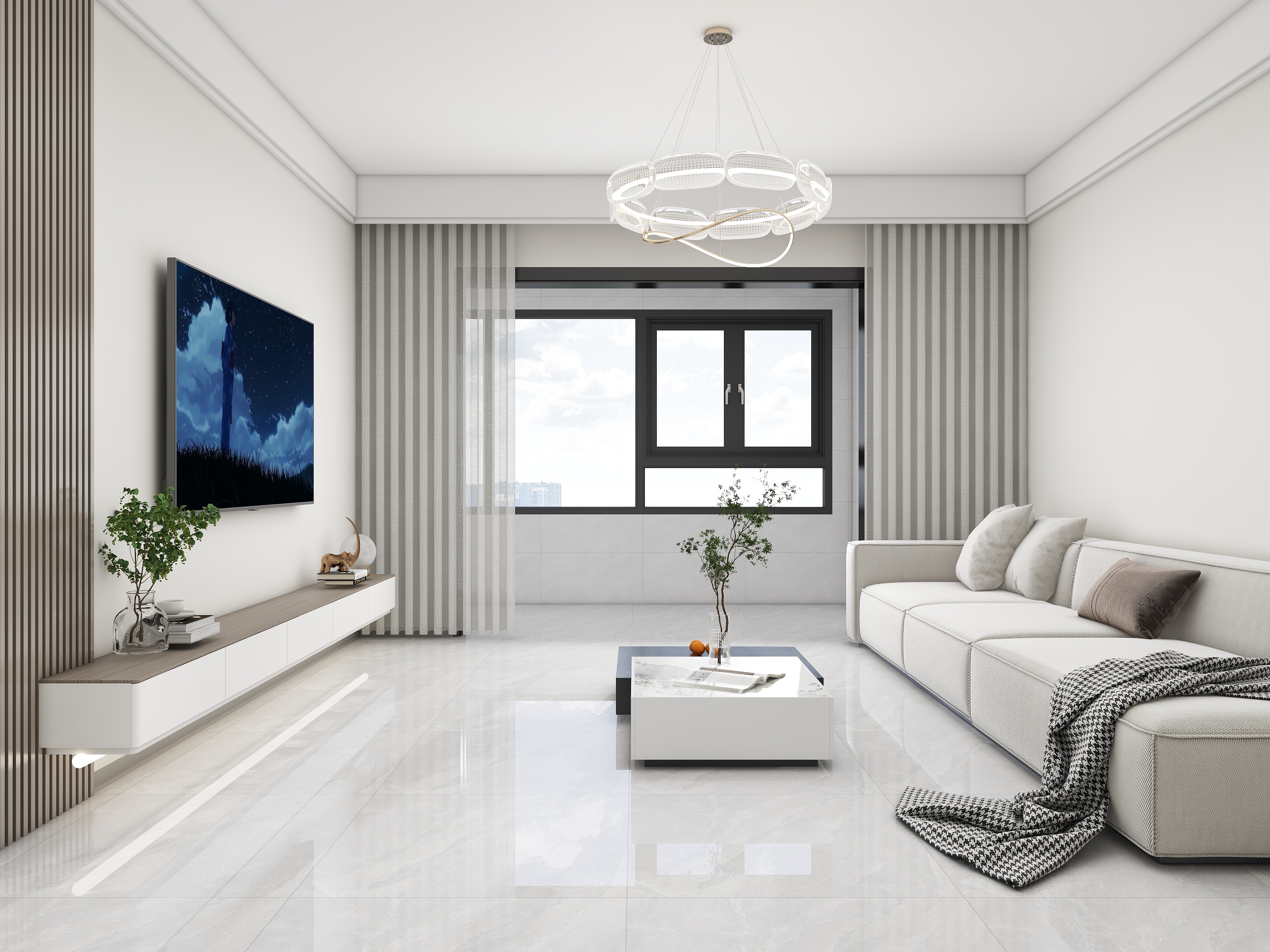 泽淇空间-万兴瑞禧台115㎡3室-装修设计方案