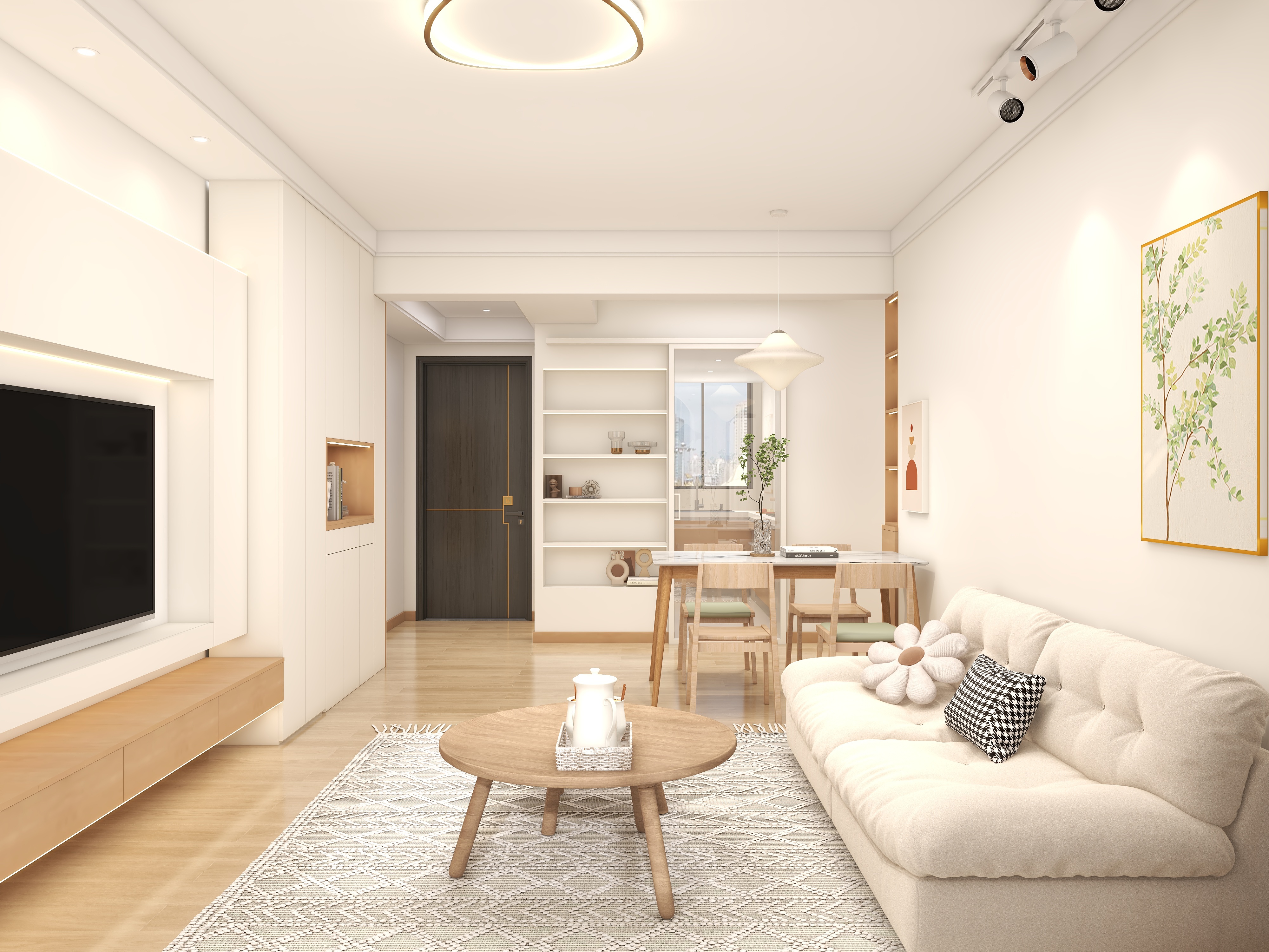 李佳洋-奶油原木风装修效果图