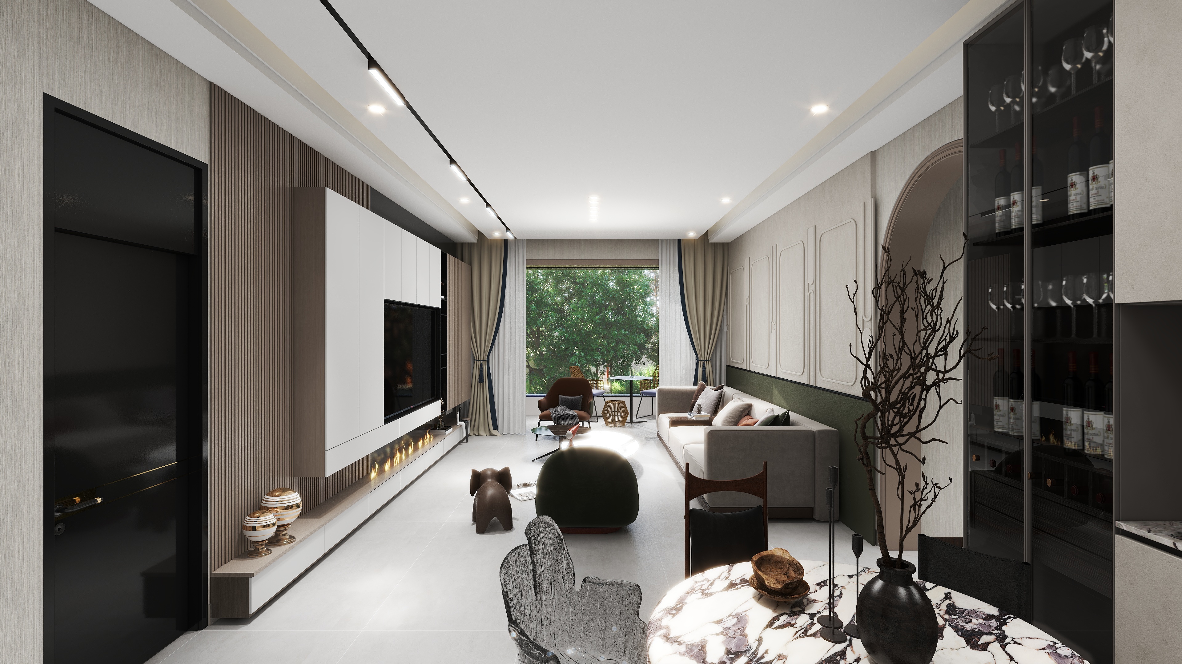 浩辰空间设计-栾川山水文苑现代轻奢-装修设计方案