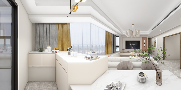 朱小锋设计师GPfP-云彩之城43-601方案二-装修设计方案