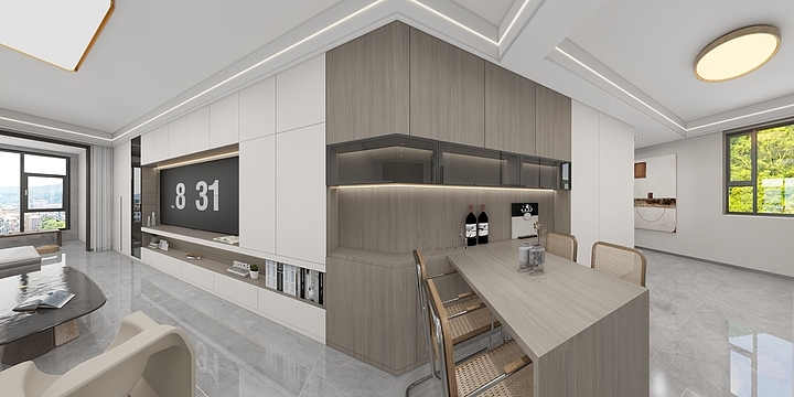 馨诚装饰效果-明发户型132-副本-装修设计方案