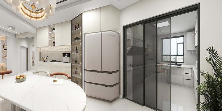 私人记忆-金源明珠-现代奶油风改-装修设计方案