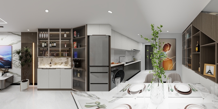 设计师阿辛-沭东汇303A轻奢-装修设计方案