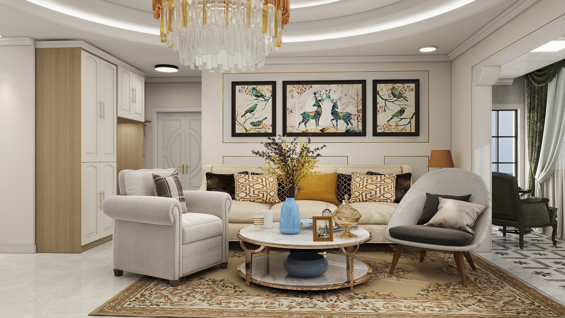 設计H-125㎡3室现代简美-装修设计方案