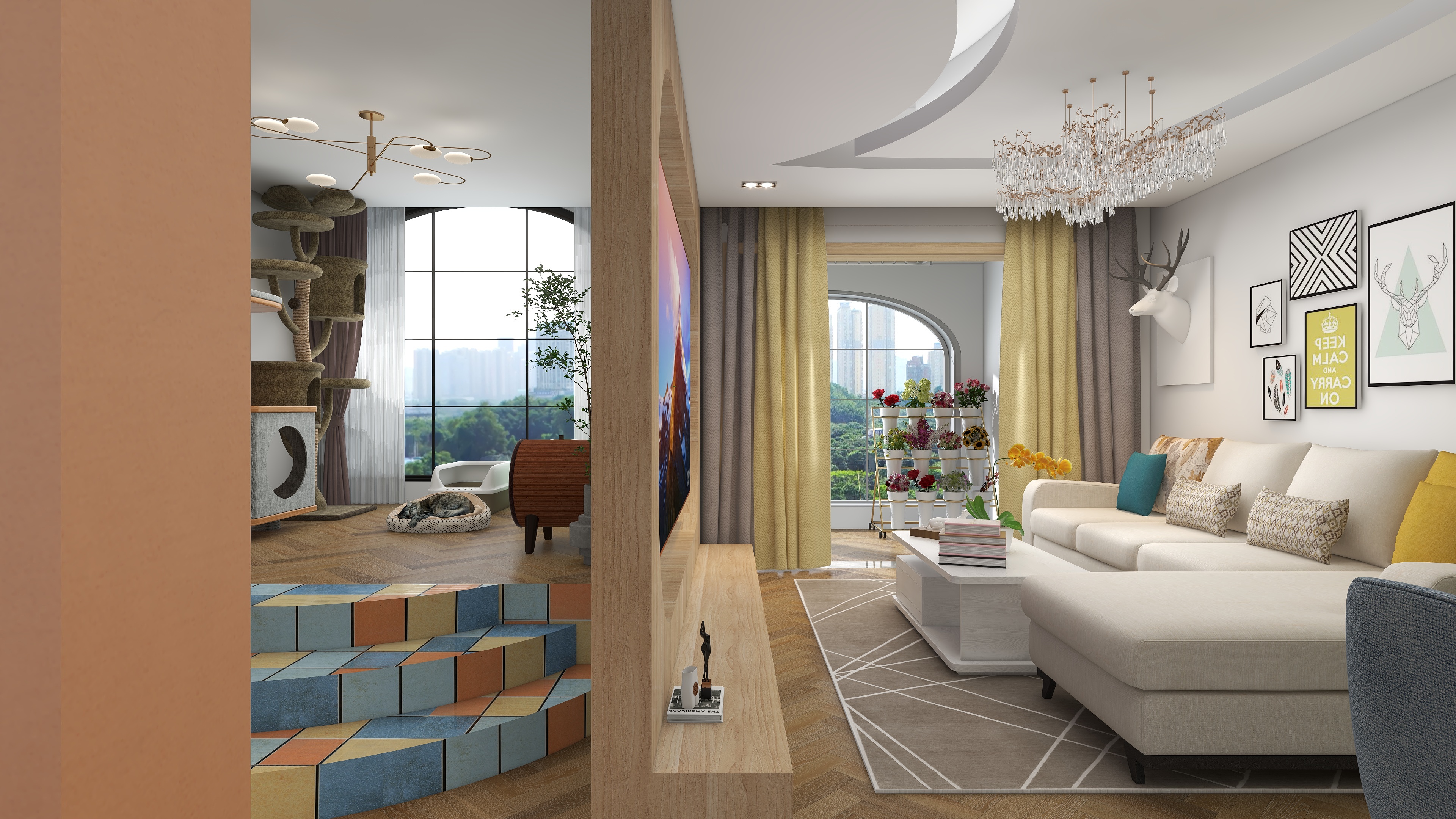 张帅bLBI-海德公园北欧81㎡3室-装修设计方案